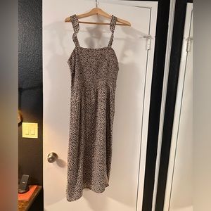 Perfect summer leopard smocked dress